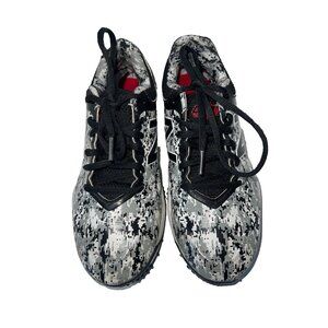 New Balance womens running jogging shoes size 5 black white TY4040P5 black white